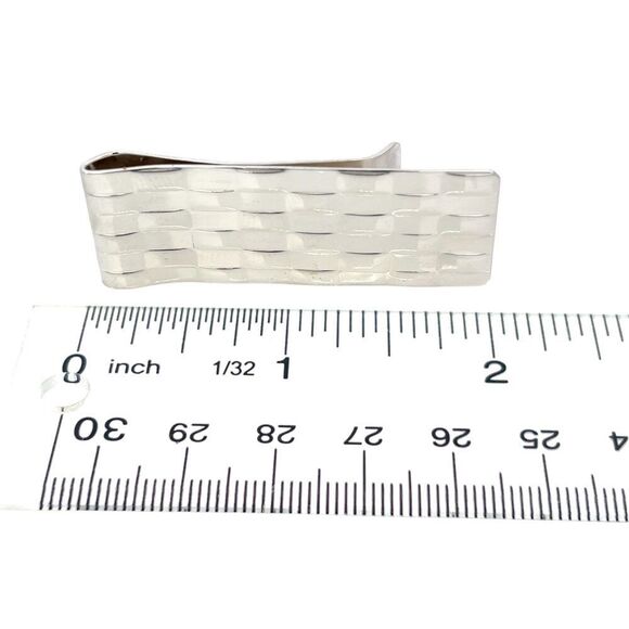 Tiffany & Co Weave Money Clip Sterling Silver 16.6 Grams Estate TIF892 - Picture 13 of 13
